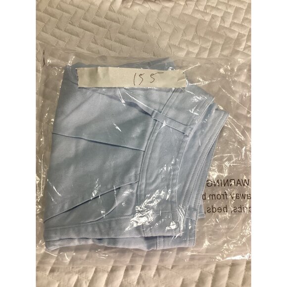 Francesca’s Light Blue Denim High Waist Pleated Shorts With Buttons Size M NWT - Picture 10 of 10